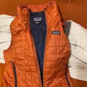 Patagonia Men's Nano Puff Vest, Orange, Size S